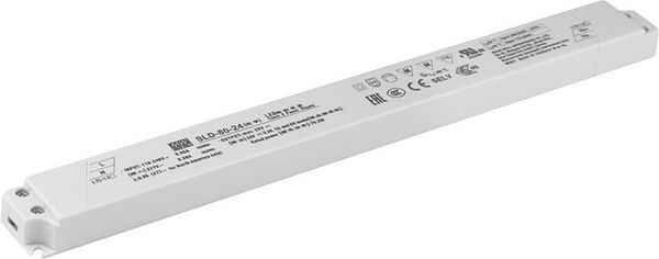Produktbild: MEAN WELL MW SLD-80-12 LED-Treiber Konstantspannung, Konstantstrom 79.2W 6.6A 12 V/DC M&ouml;belzulassung, PFC-Schaltkreis