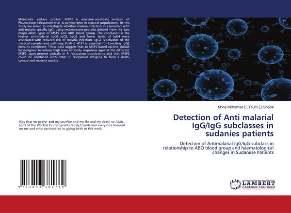 Produktbild: Detection of Anti malarial IgG/IgG subclasses in sudanies patients