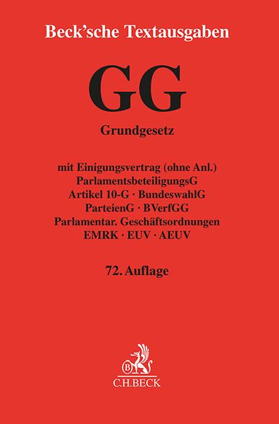 Produktbild: Grundgesetz f&uuml;r die Bundesrepublik Deutschland. GG