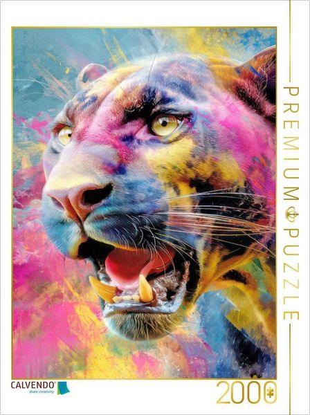 CALVENDO Puzzle Neo expressive Tierportraits | 2000 Teile Lege-Größe 90x67cm Foto-Puzzle für glückliche Stunden