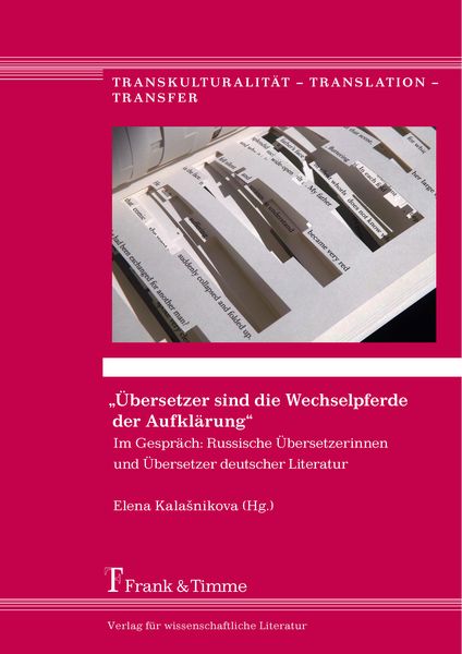 'Übersetzer sind die Wechselpferde der Aufklärung'; Taschenbuch von , Frank & Timme, 9783732900978