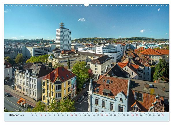 Produktbild: Bielefeld - Die freundliche Stadt am Teutoburger Wald (hochwertiger Premium Wandkalender 2026 DIN A2 quer), Kunstdruck in Hochglanz