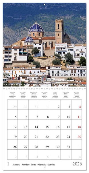 Produktbild: Costa Blanca Spain&acute;s Sun-Kissed South (Wall Calendar 2026 12 &times; 12 Inch) CALVENDO 12 Month Wall Calendar