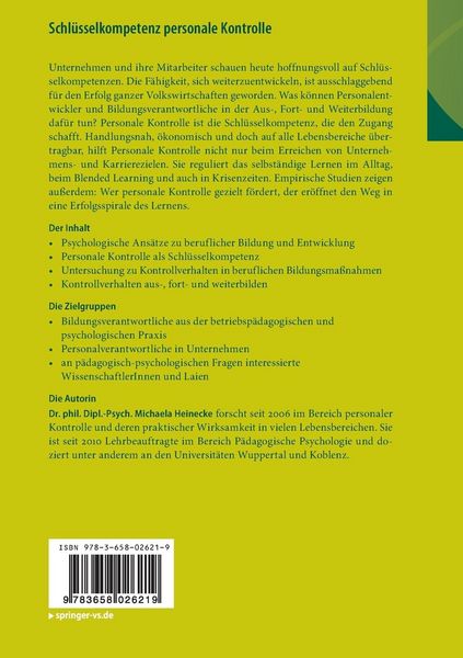 Produktbild: Schl&uuml;sselkompetenz personale Kontrolle