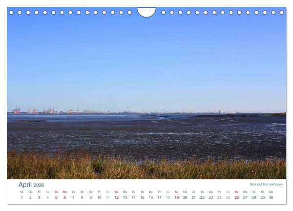 Produktbild: Ebbe und Watt 2026. Impressionen von der Nordseek&uuml;ste (Wandkalender 2026 DIN A4 quer), CALVENDO Monatskalender