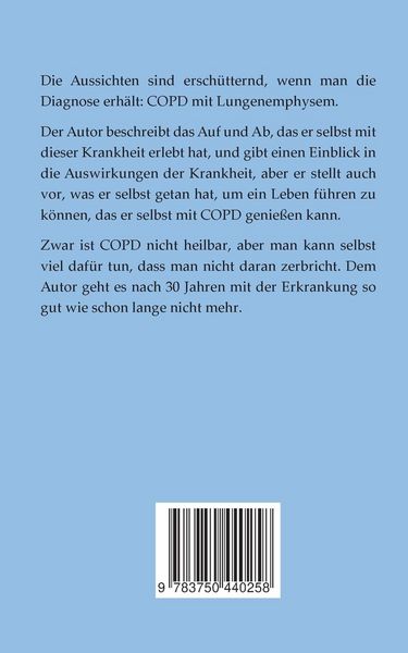 Produktbild: COPD - Mein positives Leben mit der unheilbaren Krankheit