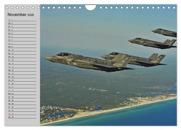 Produktbild: Faszination Kampfflugzeuge (Wandkalender 2026 DIN A4 quer), CALVENDO Monatskalender