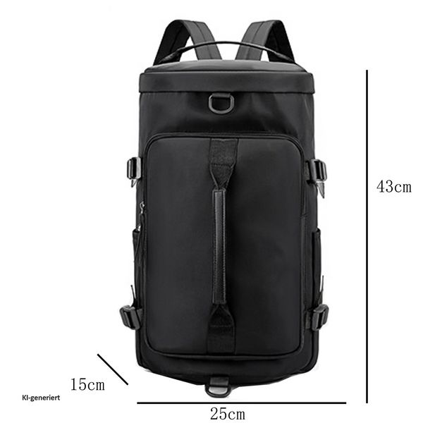 Produktbild: HTI-Living 2-in-1 Sporttasche und Rucksack Flexibel, kompakt und praktisch