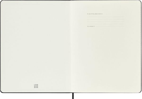 Produktbild: Moleskine 18 Monate Wochen Notizkalender 2026/2027, XL, 1 Wo = 1 Seite, Rechts linierte Seite, Fester Einband, Schwarz