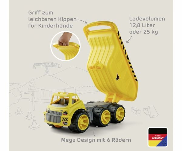 Produktbild: BIG 800054820 - Power Worker Mega Kipper, 65x31x36 cm