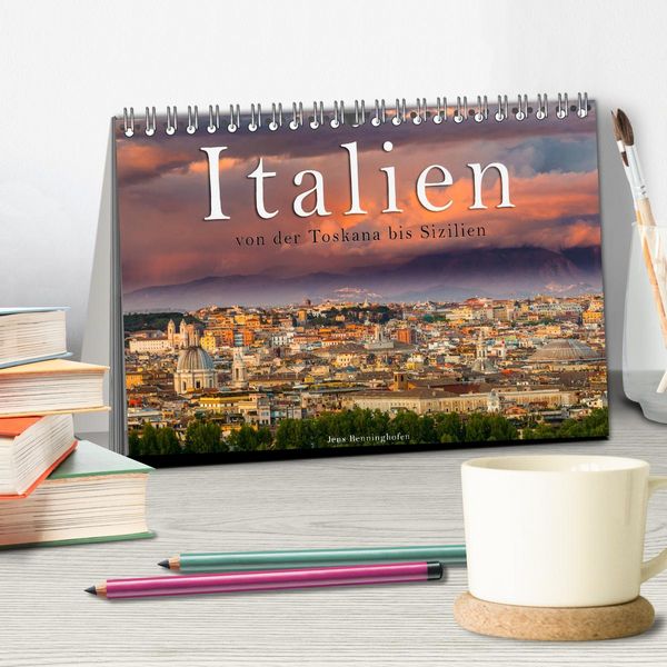 Produktbild: Italien von der Toskana nach Sizilien (Tischkalender 2026 DIN A5 quer), CALVENDO Monatskalender