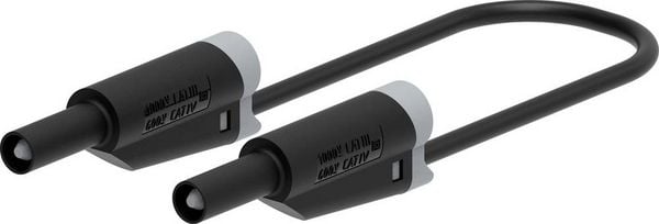 Electro PJP 2714-IEC-CD1-100N Messleitung Steckanschluss 4 mm, Bananenstecker 100 cm Schwarz 1 St.