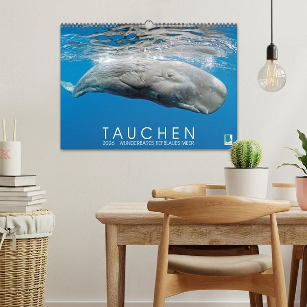 Produktbild: Tauchen: Wunderbares tiefblaues Meer (Wandkalender 2026 DIN A3 quer), CALVENDO Monatskalender