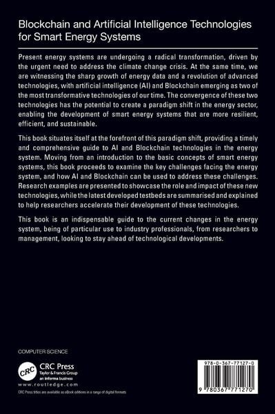 Produktbild: Blockchain and Artificial Intelligence Technologies for Smart Energy Systems