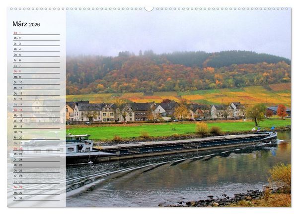 Produktbild: An der wundersch&ouml;nen Mosel (hochwertiger Premium Wandkalender 2026 DIN A2 quer), Kunstdruck in Hochglanz
