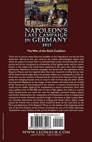 Produktbild: Napoleon's Last Campaign in Germany, 1813-The Beginning of the End of the Napoleonic Era