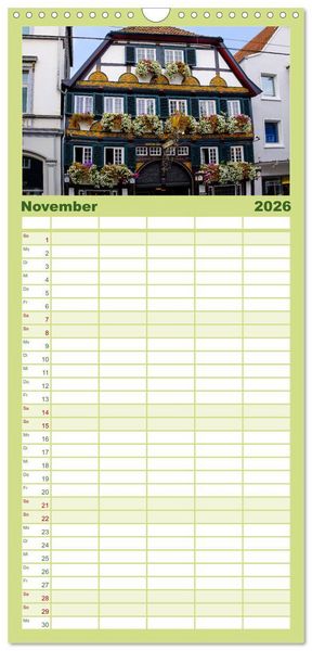 Produktbild: Familienplaner 2026 - Ein Blick auf Lippstadt mit 5 Spalten (Wandkalender, 21 x 45 cm) CALVENDO