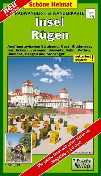 Produktbild: Radwander- und Wanderkarte Insel R&uuml;gen