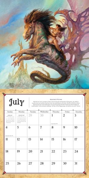 Produktbild: Boris Vallejo and Julie Bell's Fantasy Wall Calendar 2027
