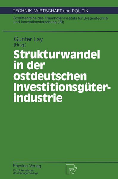 Produktbild: Strukturwandel in der ostdeutschen Investitionsg&uuml;terindustrie