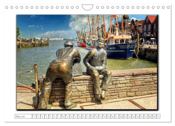 Produktbild: Ostfriesland - die bezaubernden alten H&auml;fen (Wandkalender 2026 DIN A4 quer), CALVENDO Monatskalender