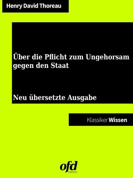 Produktbild: &Uuml;ber die Pflicht zum Ungehorsam gegen den Staat