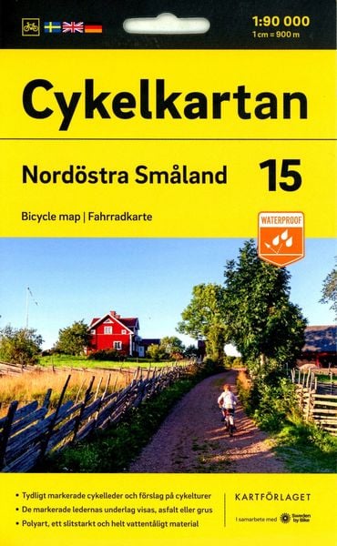 Produktbild: Cykelkartan Blad 15 Nord&ouml;stra Sm&aring;land 1:90000