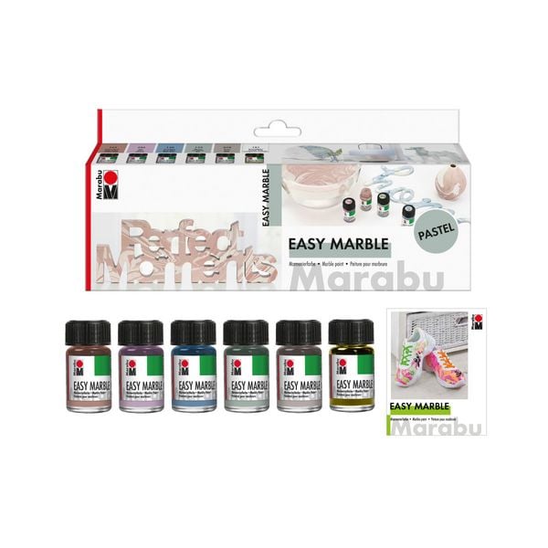 Produktbild: Marabu Easy Marble Pastell 6 Teile