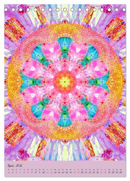 Produktbild: Bl&uuml;hende Mandalas (Tischkalender 2026 DIN A5 hoch), CALVENDO Monatskalender