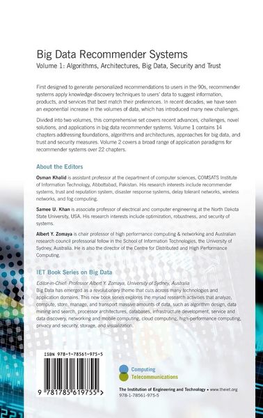 Produktbild: Big Data Recommender Systems