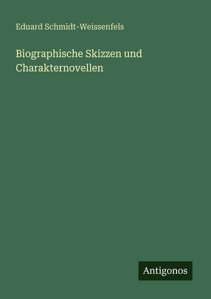 Produktbild: Biographische Skizzen und Charakternovellen