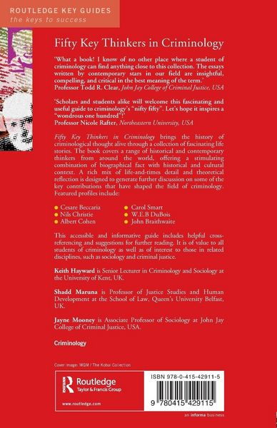 Produktbild: Fifty Key Thinkers in Criminology