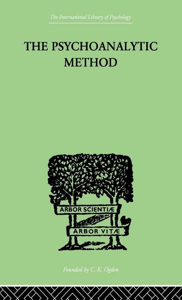 Produktbild: The Psychoanalytic Method