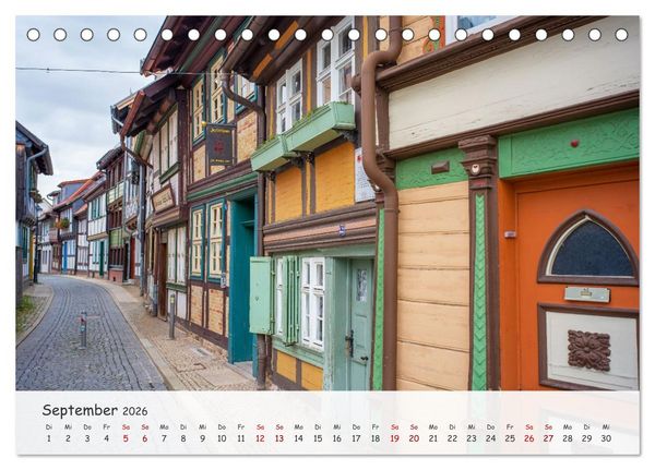 Produktbild: Wernigerode - Historische Fachwerkstadt am Harz (Tischkalender 2026 DIN A5 quer), CALVENDO Monatskalender