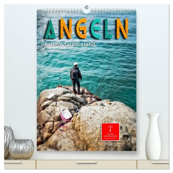 Produktbild: Angeln - extrem faszinierend (hochwertiger Premium Wandkalender 2026 DIN A2 hoch), Kunstdruck in Hochglanz