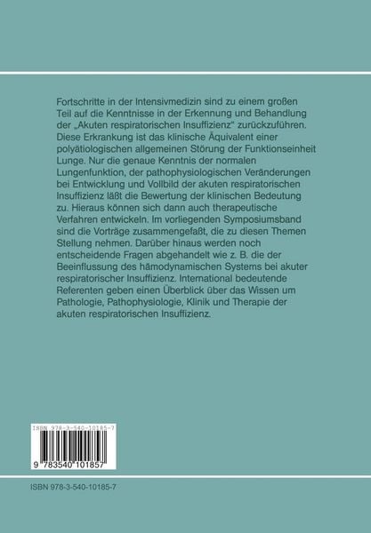 Produktbild: Akute respiratorische Insuffizienz