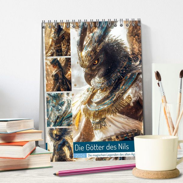 Produktbild: Die G&ouml;tter des Nils (Tischkalender 2026 DIN A5 hoch), CALVENDO Monatskalender