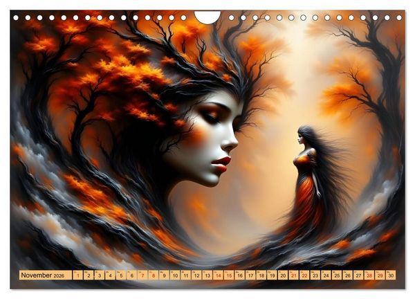 Produktbild: Die Magie der Natur Monatsk&ouml;niginnen (Wandkalender 2026 DIN A4 quer), CALVENDO Monatskalender