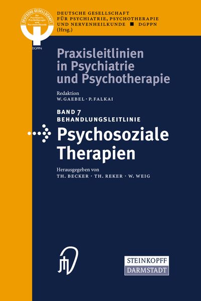 Produktbild: Behandlungsleitlinie Psychosoziale Therapien