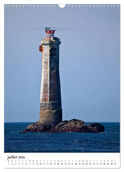 Produktbild: Phares Bretons (Calendrier mural 2026 DIN A3 horizontal), CALVENDO calendrier mensuel