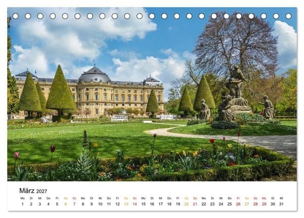 Produktbild: Unterwegs auf der Romantischen Strasse (Tischkalender 2027 DIN A5 quer), CALVENDO Monatskalender