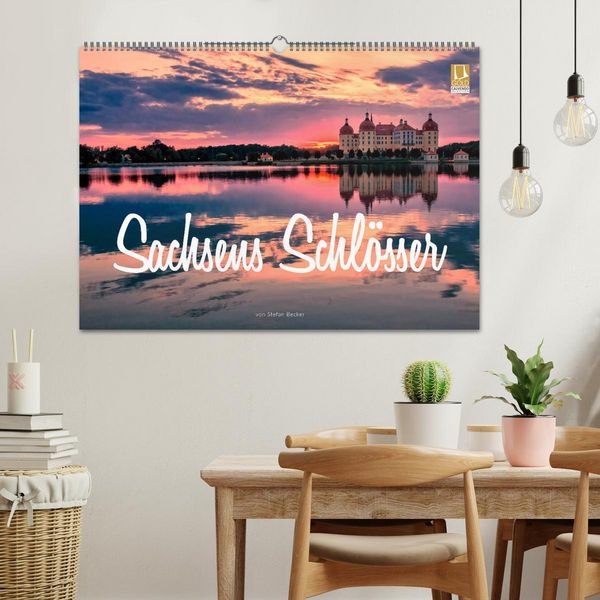 Produktbild: Sachsens Schl&ouml;sser (Wandkalender 2026 DIN A2 quer), CALVENDO Monatskalender