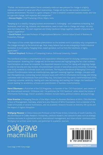 Produktbild: The Palgrave Handbook of Managing Continuous Business Transformation