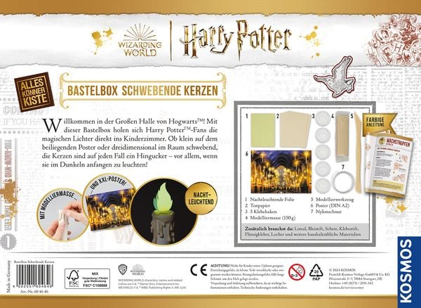 Produktbild: Harry Potter Bastelbox Schwebende Kerzen