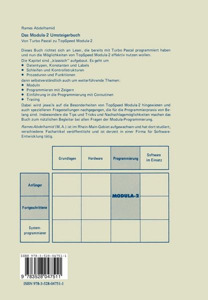 Produktbild: Das Modula-2 Umsteigerbuch