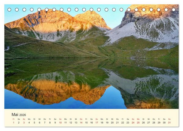 Produktbild: Wandergl&uuml;ck im Allg&auml;u (Tischkalender 2026 DIN A5 quer), CALVENDO Monatskalender