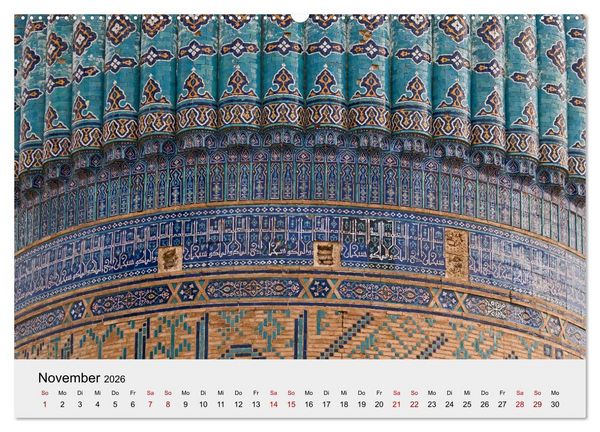 Produktbild: Usbekistan entlang der Seidenstra&szlig;e (hochwertiger Premium Wandkalender 2026 DIN A2 quer), Kunstdruck in Hochglanz