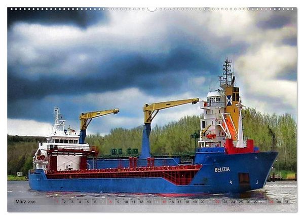 Produktbild: Transportschiffe Giganten der Meere (Wandkalender 2026 DIN A2 quer), CALVENDO Monatskalender