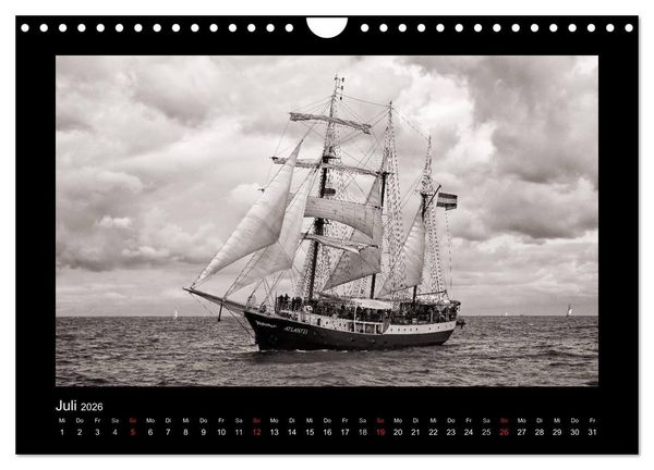 Produktbild: Segelschiffe auf der Ostsee (Wandkalender 2026 DIN A4 quer), CALVENDO Monatskalender