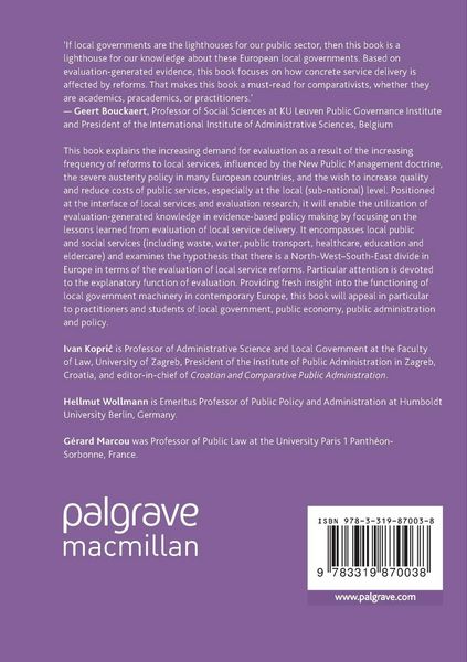 Produktbild: Evaluating Reforms of Local Public and Social Services in Europe